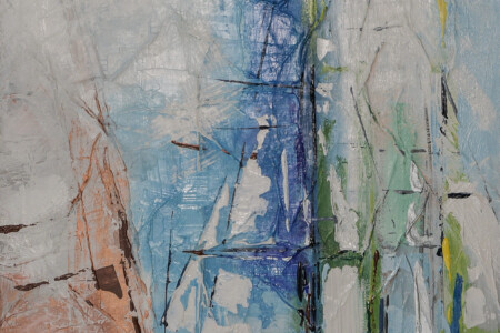 40x50 Opera d’arte contemporanea pittorica di Maddalena Lippo intitolata geometrie